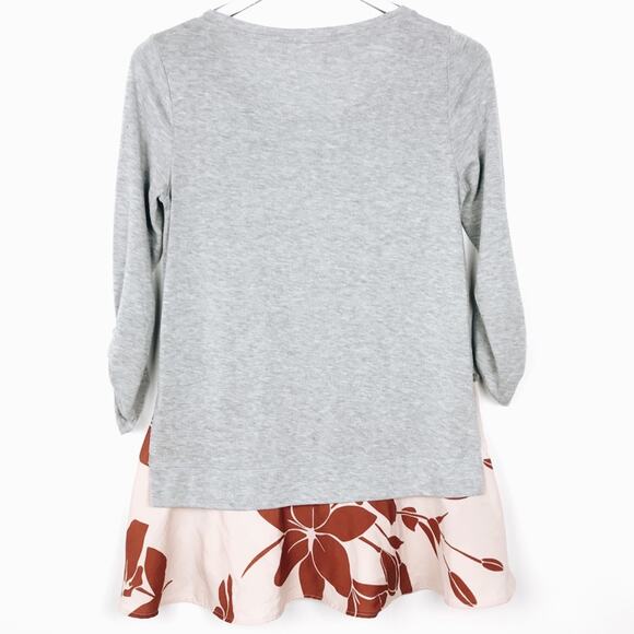 Anthropologie Little Yellow Button 3/4 Sleeve Peplum Tunic Sz S - Picture 2 of 8